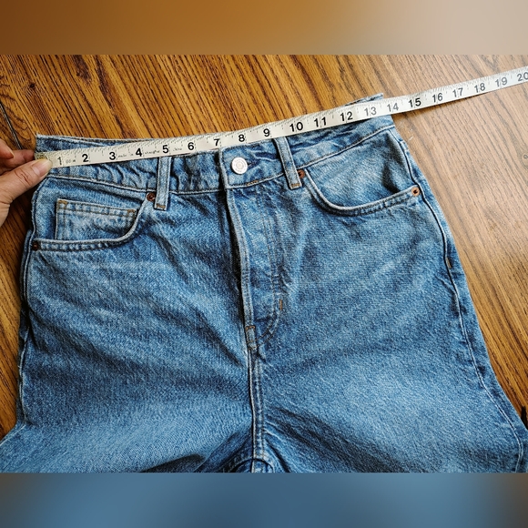 Reformation Cynthia High Rise Straight Women's Jeans Button Fly Medium Wash 27. - Picture 7 of 16